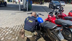 PRF recupera motocicleta adulterada, com registro de furto