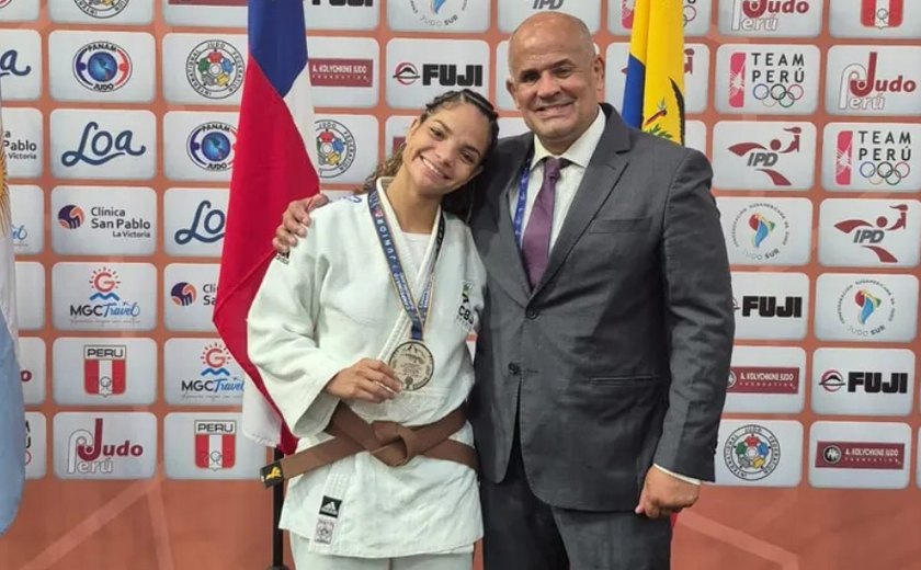 Judoca alagoana conquista medalha de prata na sul-americana júnior pela Seleção Brasileira