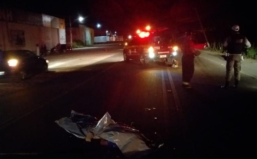 Acidente entre carro e moto deixa uma vítima fatal na rodovia AL-110 em Arapiraca
