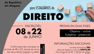 MPF inicia processo seletivo público para provimento de vagas de estágio em Direito
