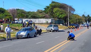 Perícia Criminal analisa dinâmica de acidente que deixou motociclista morto em Maceió