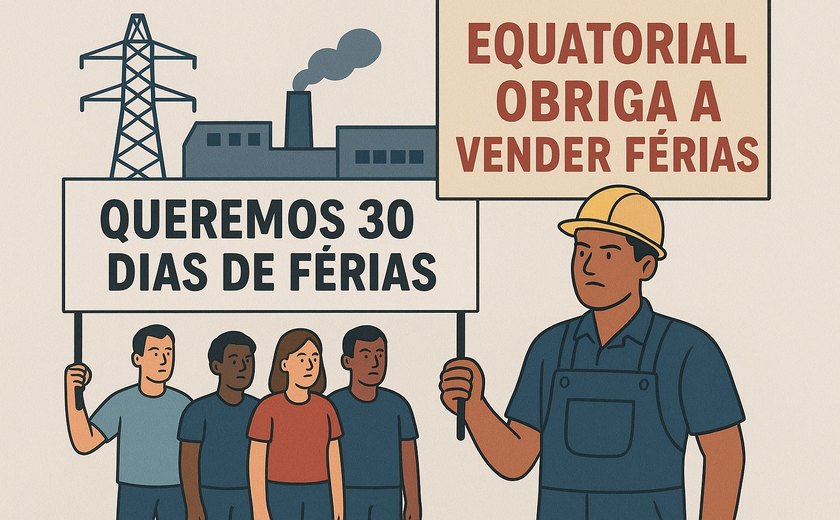 Equatorial Alagoas é denunciada por obrigar trabalhadores a vender parte das férias