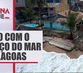 Avanço do mar da Praia de Riacho Doce