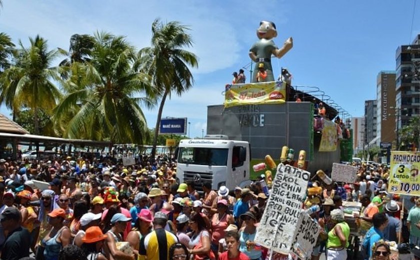 Bloco Vulcão da PM de Alagoas encerra as prévias de Maceió