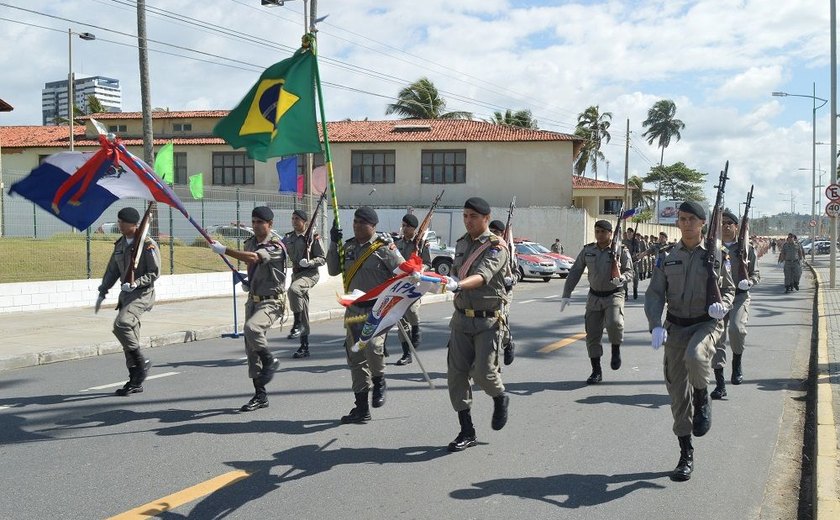 PM de Alagoas inicia treinamentos para desfile do Dia da Independência do Brasil