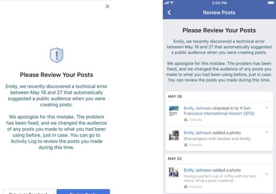 Erro no Facebook muda privacidade de posts de 14 milhões de usuários