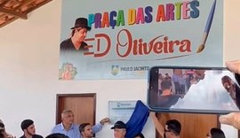 Paulo Jacinto inaugura Praça das Artes Ed Oliveira em homenagem ao artista local