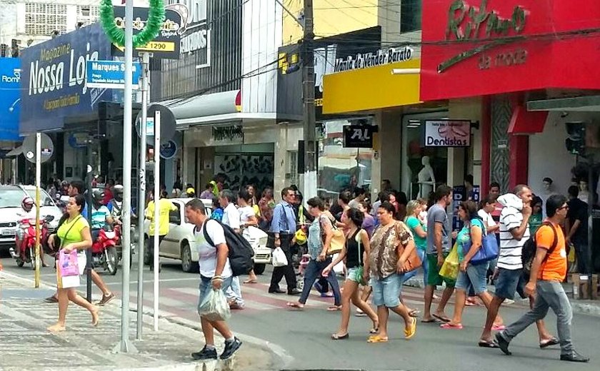 Comércio de Arapiraca abre parcialmente nos domingos que antecedem o Natal