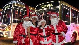 Ônibus de Maceió recebem decoração natalina neste fim de ano