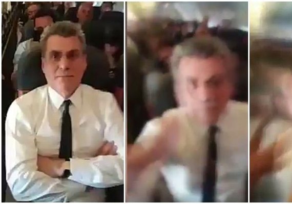 Romero Jucá discute com passageira durante voo para São Paulo; assista