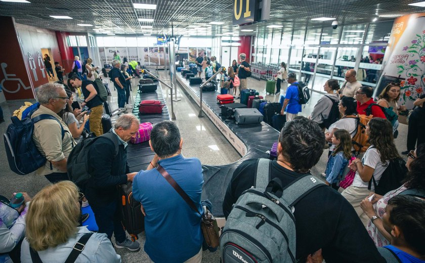 Alagoas registra aumento de mais de 108% no fluxo de passageiros internacionais