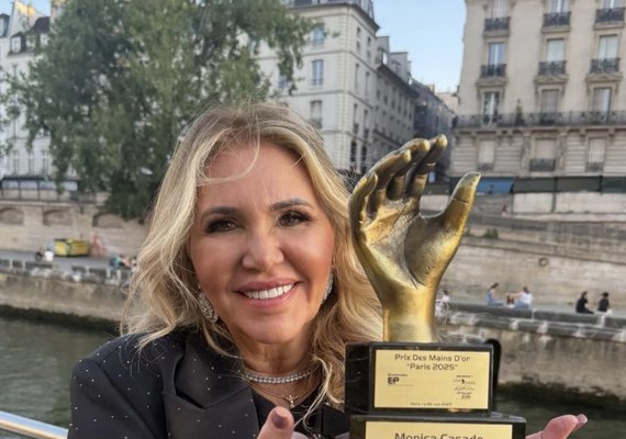 Mônica Casado é premiada em Paris com o 'Mãos de Ouro' e celebra quatro décadas de legado na beleza