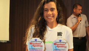Aluna da Ufal encerrou o ano com destaque em competições aquáticas