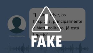 É falso que Hospital Metropolitano de Maceió esteja lotado, como afirma áudio