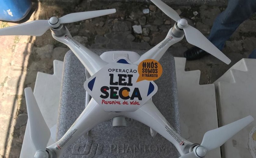 Operação Lei Seca começa a utilizar drones durante ações em Alagoas
