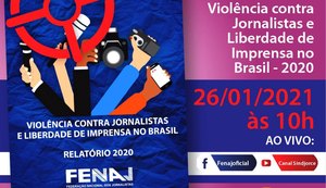 FENAJ lança nesta terça-feira (26) seu Relatório da Violência contra Jornalistas