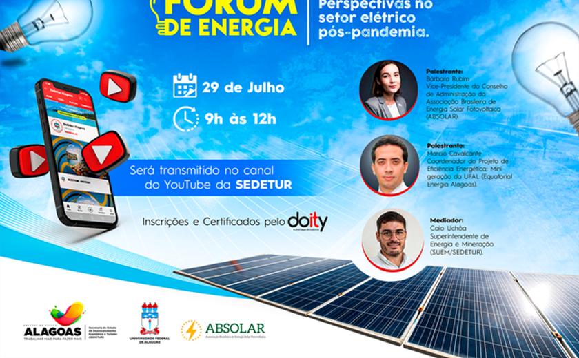 Sedetur abre inscrições para fórum on-line sobre o setor elétrico pós-pandemia