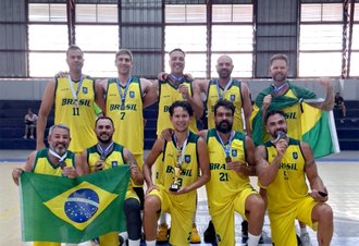 Alagoano conquista  título com a seleção brasileira de basquete