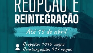 Estudantes da Ufal têm nova chance com editais de reopção e reintegração