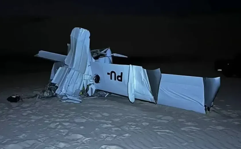 Avião de pequeno porte cai nos Lençóis Maranhenses e duas pessoas morrem