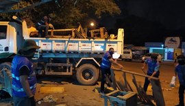 Convívio Social remove estruturas irregulares na feirinha do Tabuleiro