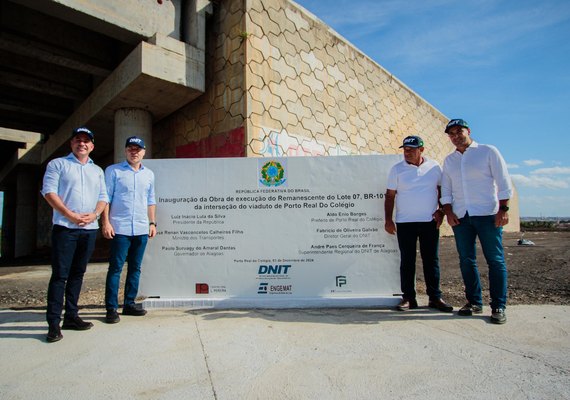 Paulo Dantas destaca parceria com governo federal durante entrega de viaduto