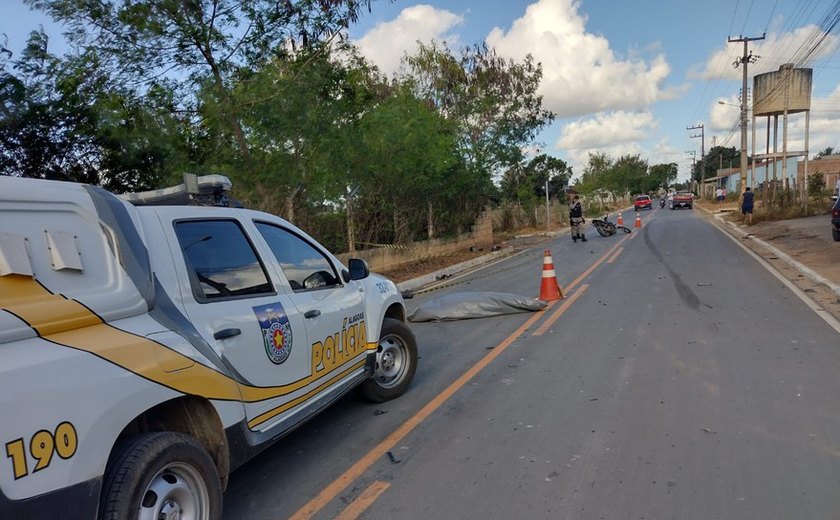 Homem morre após colisão frontal de moto contra carro em Arapiraca