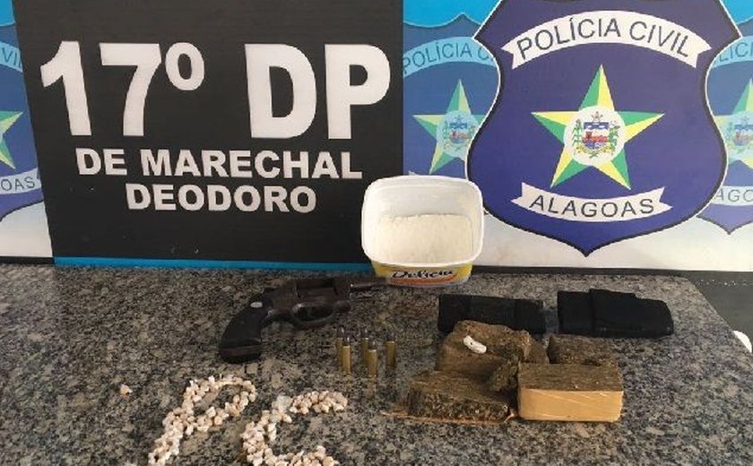 Seis são presos em Marechal por tráfico, posse ilegal de arma de fogo e homicídio