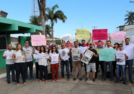 Segundo dia de greve mantém adesão de 90% dos jornalistas alagoanos