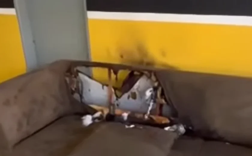 Motociclista é preso após atear fogo dentro da sede da SMTT em São Miguel dos Campos