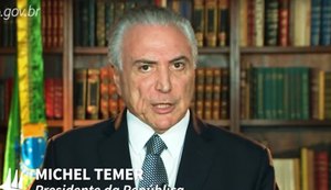 Em vídeo, Michel Temer diz que 'criminosos não sairão impunes'