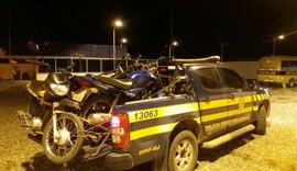 Em 30 minutos, PRF recolhe cinco motocicletas irregulares no Sertão de Alagoas