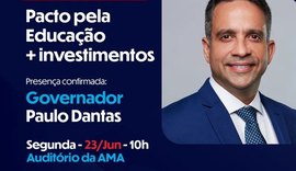AMA recebe Governador Paulo Dantas para fortalecer Pacto pela Educação