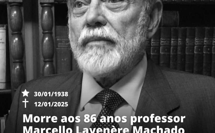 Adufal emite nota de pesar pela morte do advogado e professor Marcello Lavenère