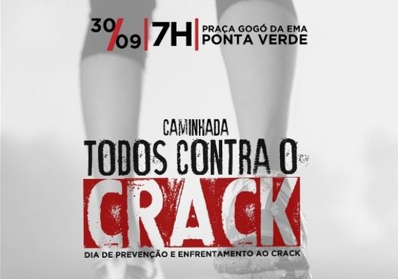 Caminhada na orla de Maceió marca o dia estadual de enfrentamento ao crack