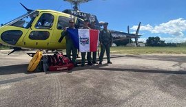 Grupamento Aéreo da SSP de Alagoas embarca tripulantes para ação solidária na Bahia