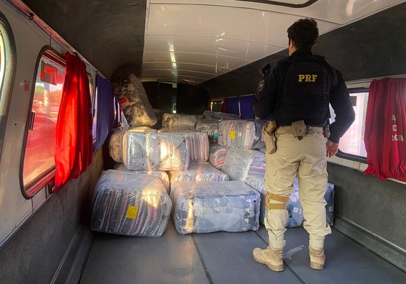 PRF apreende mercadorias transportadas sem nota fiscal em AL