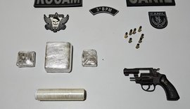 PM apreende 25 armas de fogo e mais de 10 kg de drogas em uma semana