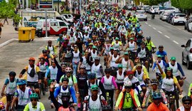 Passeio Ciclístico do IMA reúne cerca de 1.700 participantes na orla de Maceió