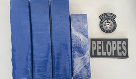 Polícia Militar apreende quatro quilos de maconha em Arapiraca