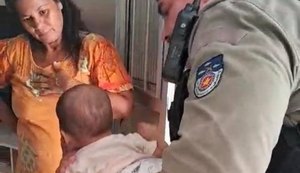 Policiais militares salvam bebê de oito meses que estava engasgado em Capela