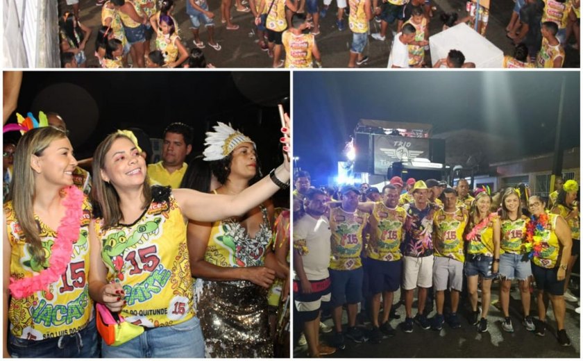 Bloco do Jacaré arrasta multidão na abertura do Carnaval de São Luís do Quitunde