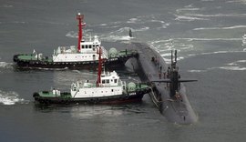 Submarino dos Estados Unidos com mísseis guiados chega à Coreia do Sul