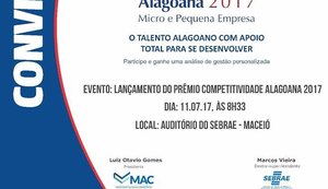 MAC e Sebrae lançam Prêmio Competitividade Alagoana Micro e Pequena Empresa