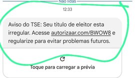 TRE/AL alerta para uma tentativa de golpe em mensagens via SMS