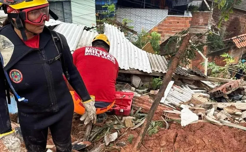 Deslizamentos em Ipatinga-MG deixam pelo menos seis mortos