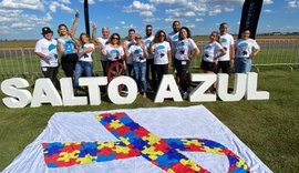 Projeto Salto Azul chega a Maceió para promover a conscientização sobre o autismo por meio do paraquedismo