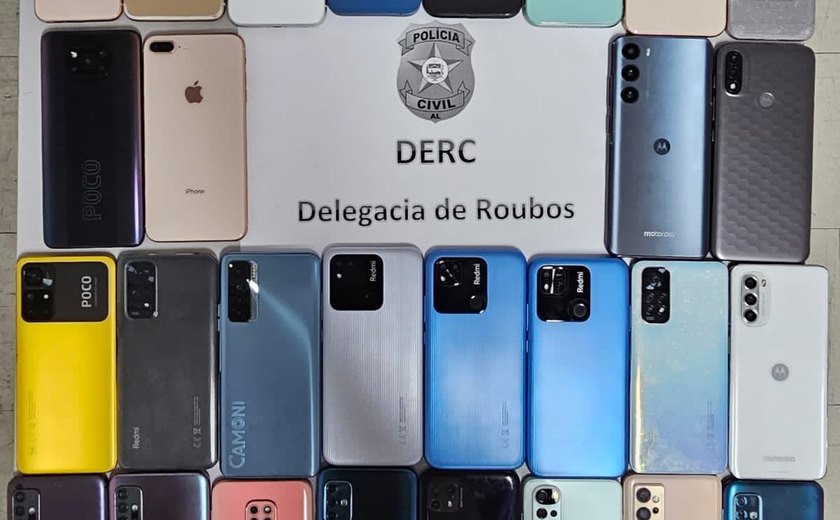 Delegacia de Roubos recupera 35 celulares no mês de julho