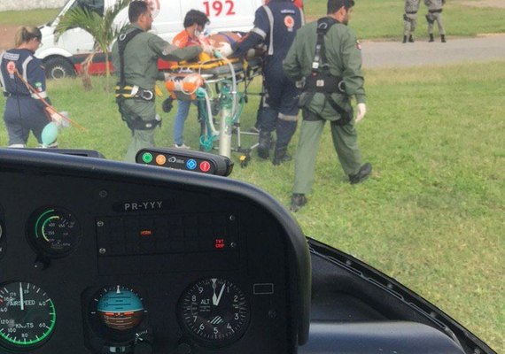 Homem fica em estado grave após acidente de moto na BR-316, próximo a Viçosa