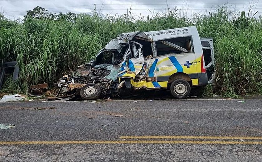 Acidente com van e caminhão deixa pelo menos 12 mortos e feridos em Tocantins